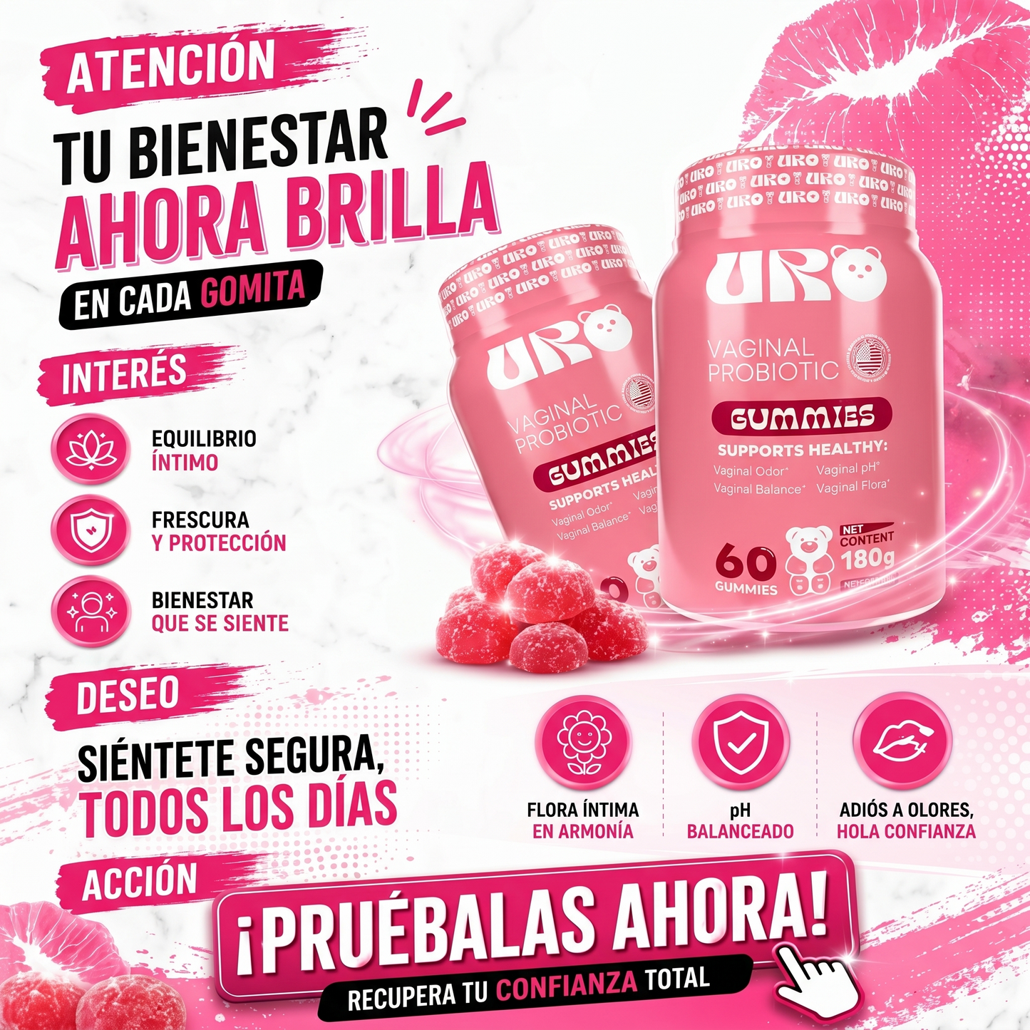 Uro Gomitas Viginal Probiotic