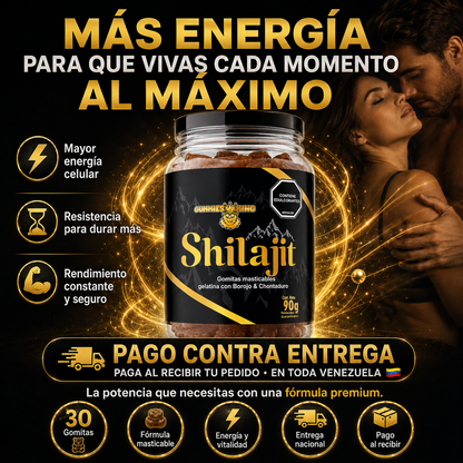 Shilajit En Gomitas Edición Especial & Limitada.